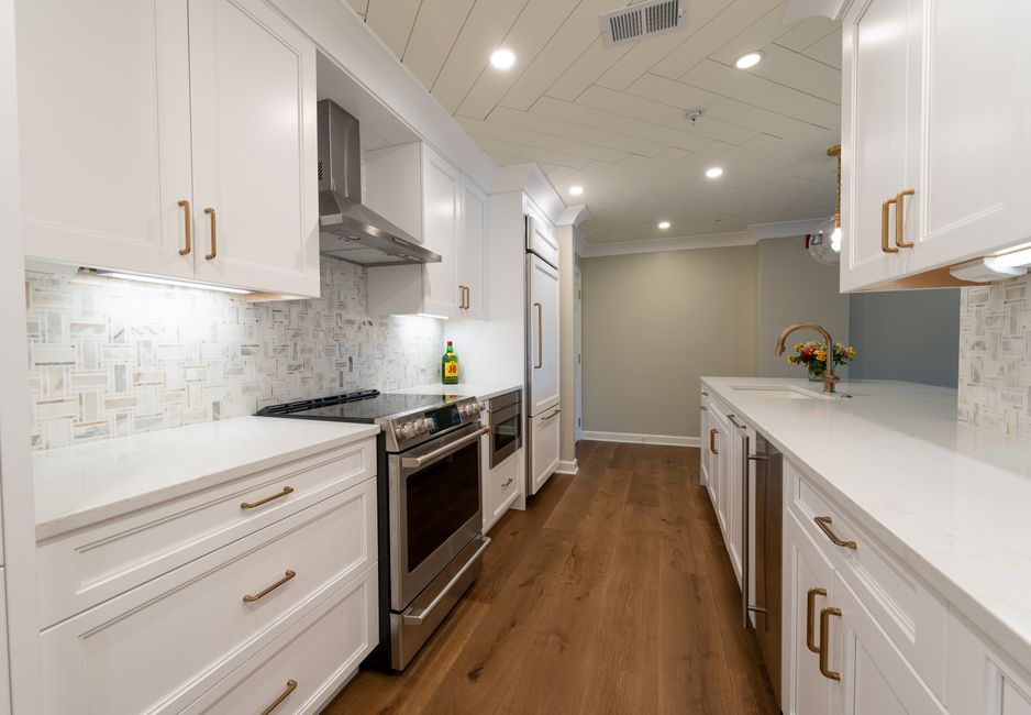 Newly remodeled modern kitchen interior